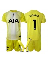 Tottenham Hotspur Guglielmo Vicario #1 Brankářské Alternativní dres pro děti 2025-26 Krátký Rukáv (+ trenýrky)